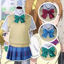 Envío Gratis Nuevas Muchachas de la Escuela Uniformes de manga Corta Camisa Chaleco Suéter Juego Anime Love Live Cosplay Disfraces de Halloween Party