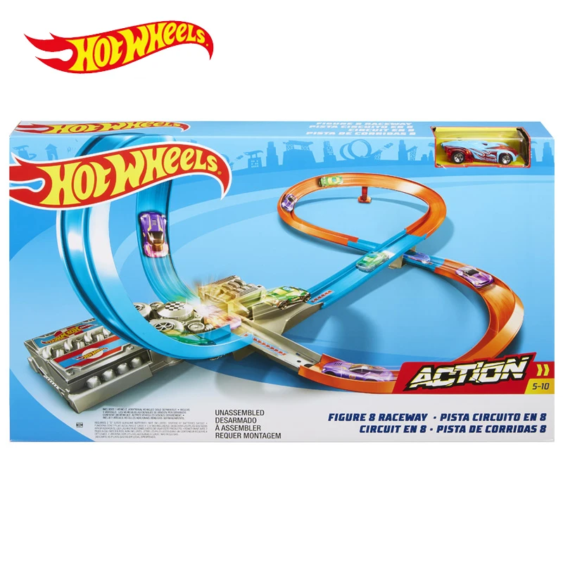 Hot Wheels стереоскопический лауреат, фигурка 8 Raceway, обучающий литой автомобиль, игрушечный набор, детский подарок на день рождения, GGF92