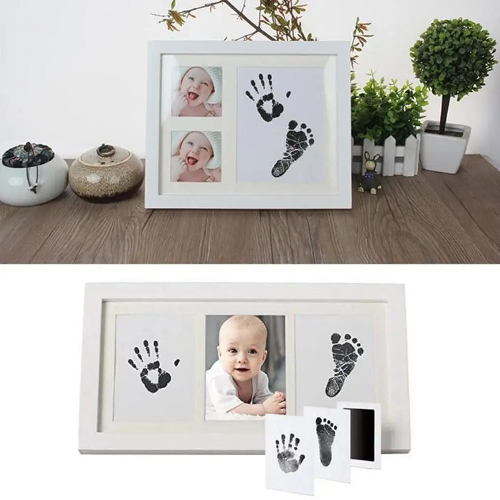 Безчернильное полотенце для рук и ног Набор для печати новорожденного ребенка Keepsake стандартная бумага размер ребенка растут памятные Детские отпечаток пальца ноги