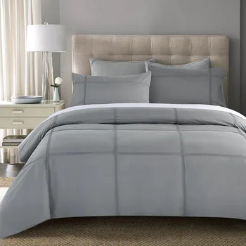 

Bedroom Suite Craft White Grey Duvet Cover Pillowcase Queen/king Size Bedding Sets