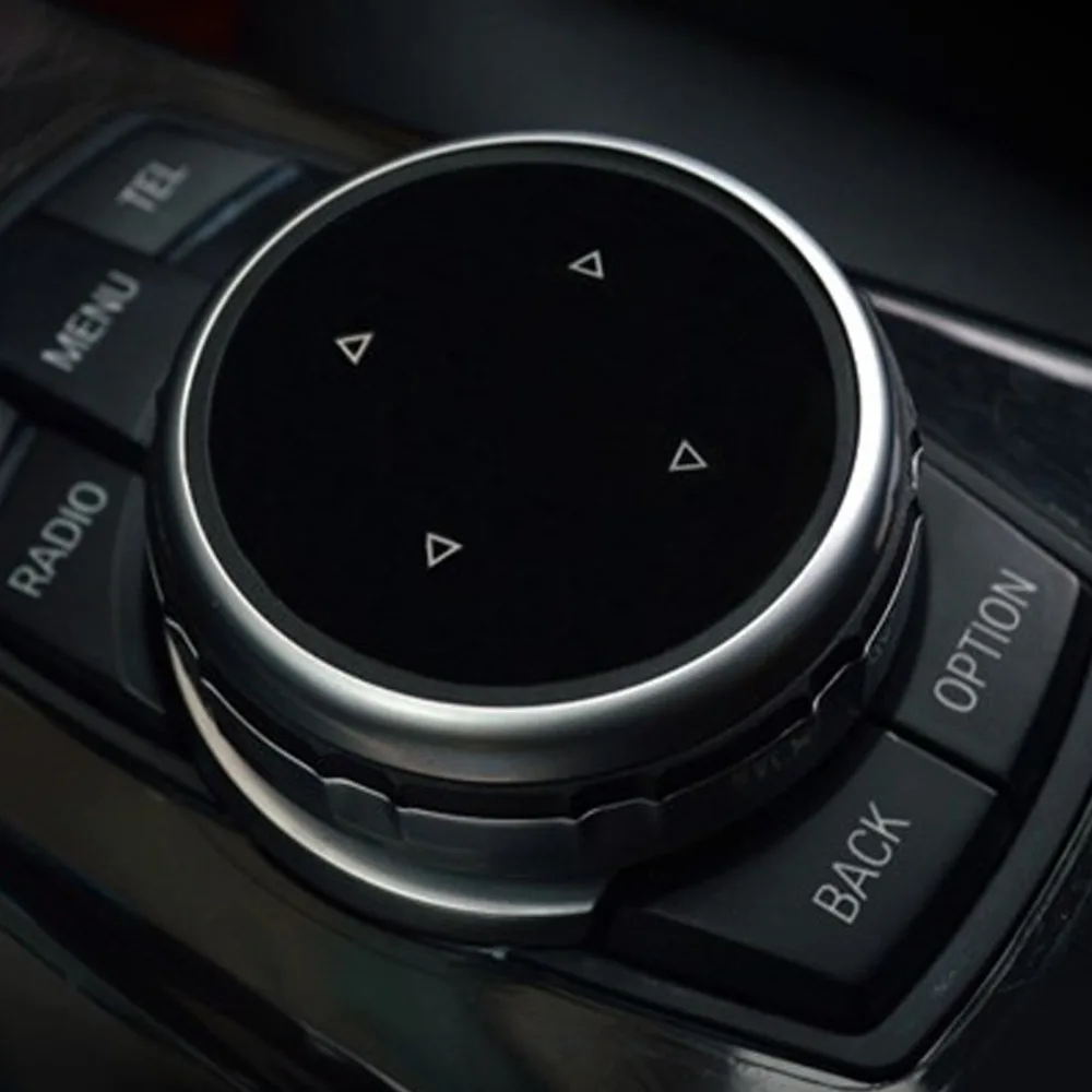 Dewtreetali Car Multimedia Buttons Cover M Emblem Stickers for BMW X1 X3 X5 X6 F30 E90 E92 F10 F18 F11 F07 GT Z4 F15 F16 F25 E60