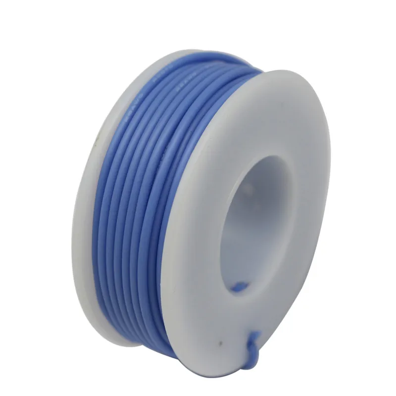 10 м 31,8 фута 30AWG силиконовый провод наружный диаметр 0,8 мм луженая медная проволока многожильный провод и кабель DIY - Цвет: blue