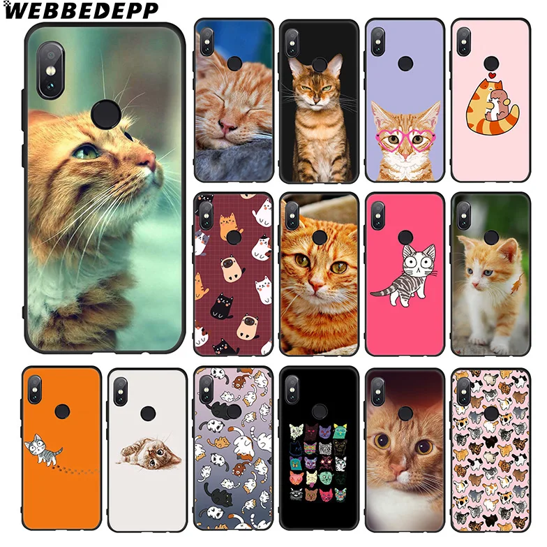 Мягкий чехол WEBBEDEPP Fat Orange Cats для Xiaomi 9 8 6 A1 A2 Lite MIA1 MIA2 MI8 MI6 MAX 3 POCOPHONE F1 |