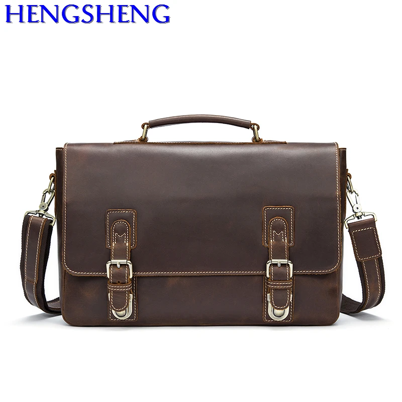 

Free Shipping newly design cow leather men handbag with quality genuine leather business men briefcase and leather shoulder bags