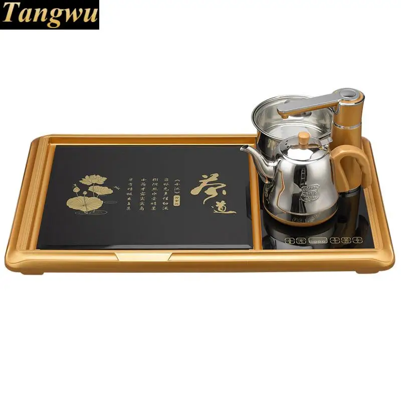 Tea sets home tea stove. table ceremony tea. tray