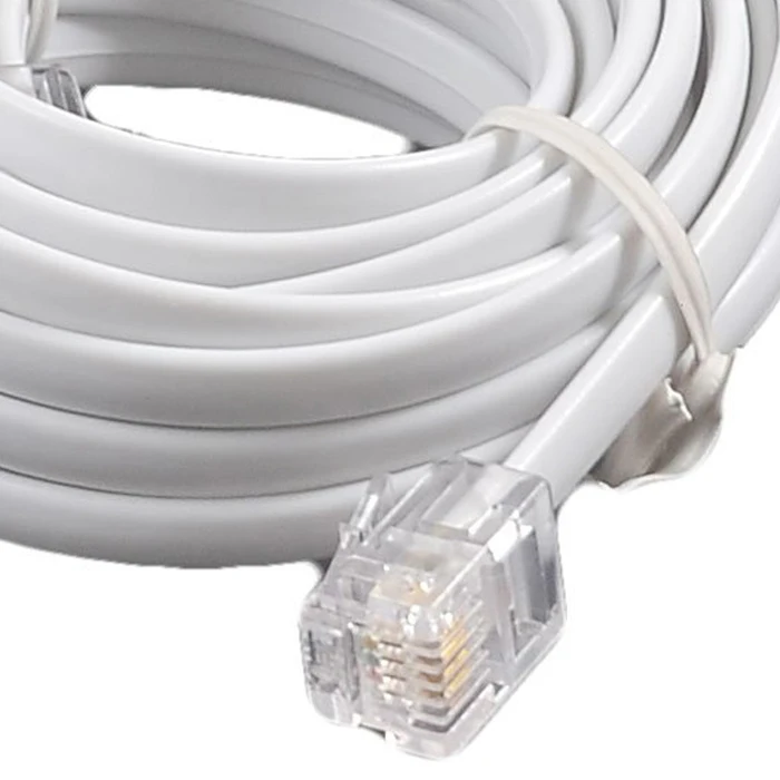 

DSHA New Hot Plug Adapter Cable, 10 Foot Long for Landline Telephone, White