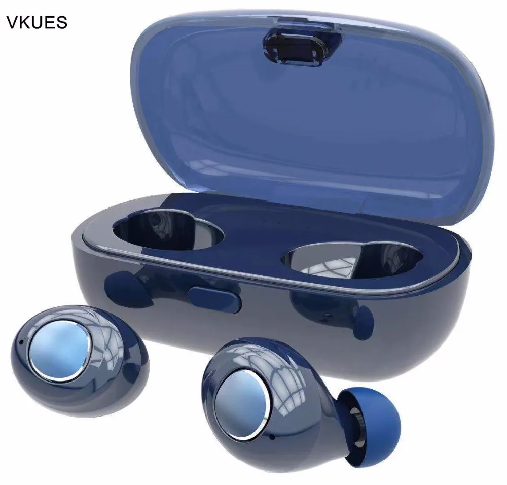 

VKUES X8 Bluetooth 5.0 TWS Earbuds Sweat proof Mini Wireless Earphone Twins Headsets With Battery Case Hands Free Earpieces