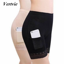 Vertvie для женщин безопасность шорты для карман кружево Anti-going дна страхование шорты женщин Autumu для Йога фитнес