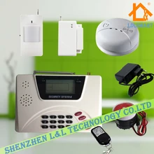 Беспроводная GSM PSTN Двойного Сети Сигнализации Голосовые Подсказки 99 Беспроводных Зон Дом Система Безопасности