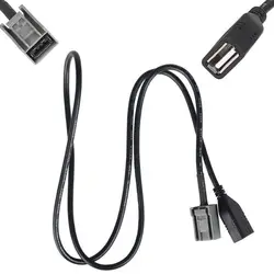 Автомобиль USB кабель адаптера Расширение Провода для Honda Mitsubishi 2009 вперед аудио медиа-музыка Интерфейс стайлинга автомобилей Запчасти