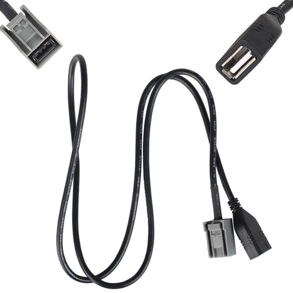 Автомобильный USB Кабельный адаптер удлинитель провода для Honda Mitsubishi 2009 вперед