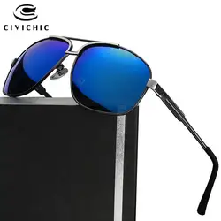 Civichic модные Для мужчин поляризационные Солнцезащитные очки для женщин для вождения Очки Hipster лягушка Зеркало Gafas Ретро Lunettes полиции Óculos De