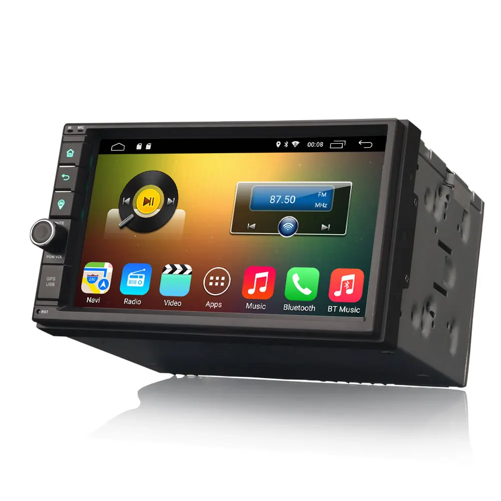 Excellent 7" Quad-Core Android 9.0 Pie OS Two Din Car Multimedia 2 Din Car Navigation GPS Double Din Car Radio with Split Screen Support 5