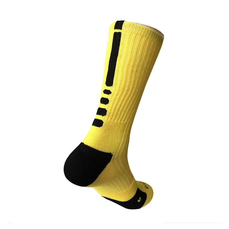5 Pair Screw Thread Men's Sport Socks Solid Color Non-slip Four Seasons Male Medium Socks Cotton Thick Breathable Absorption (3)