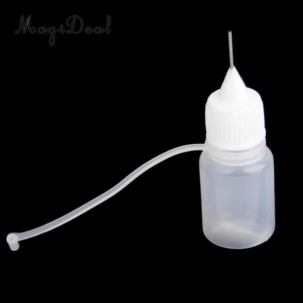 Kesoto 10pcs 10ml Needle Tip Empty Plastic Squeezable Dropper Bottle Liquid Storage Travel Thin Tip Dropper Bottles