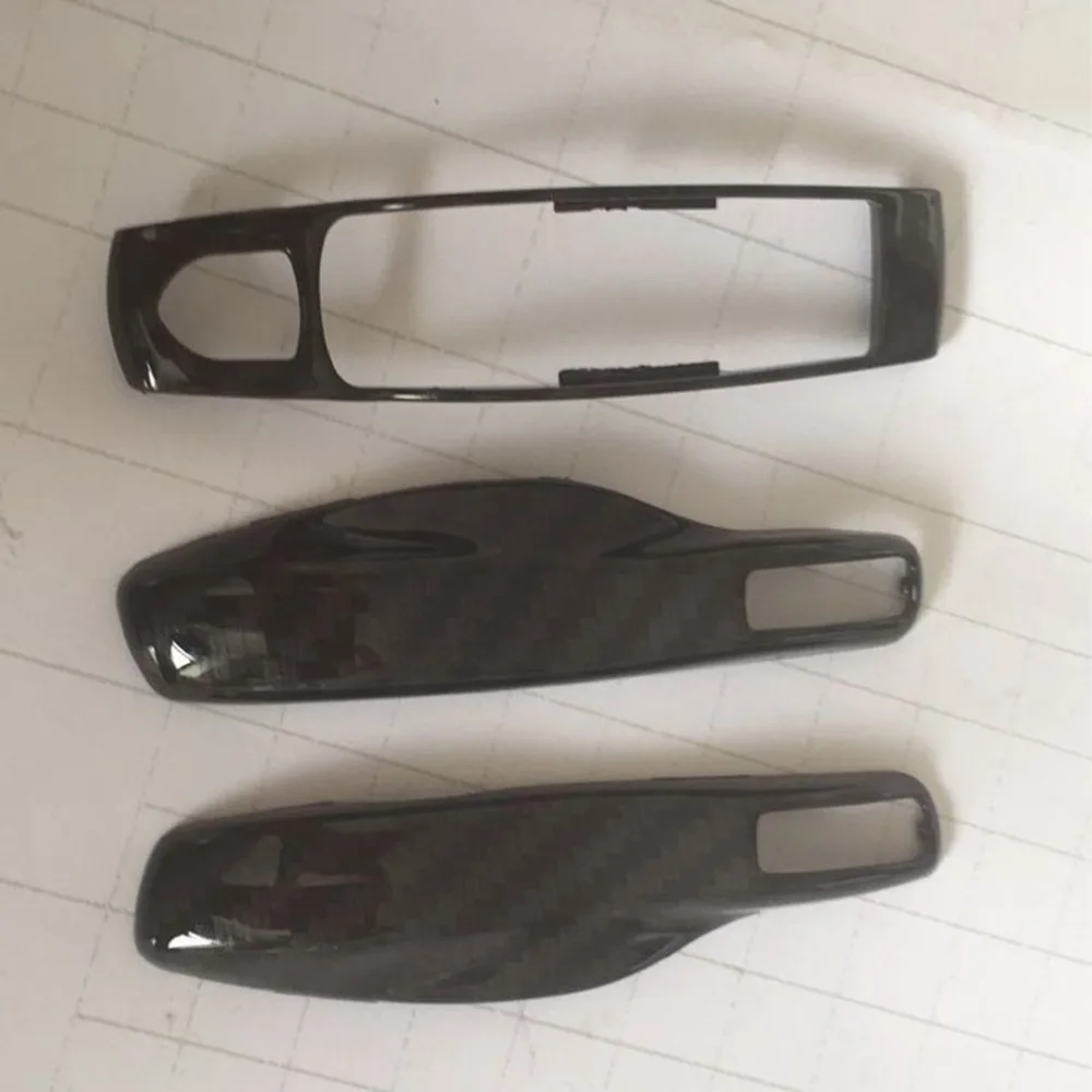 3 шт углеродное волокно цвет брелок дистанционного ключа оболочки для Porsche/Boxster/Panamera/Cayenne/Macan
