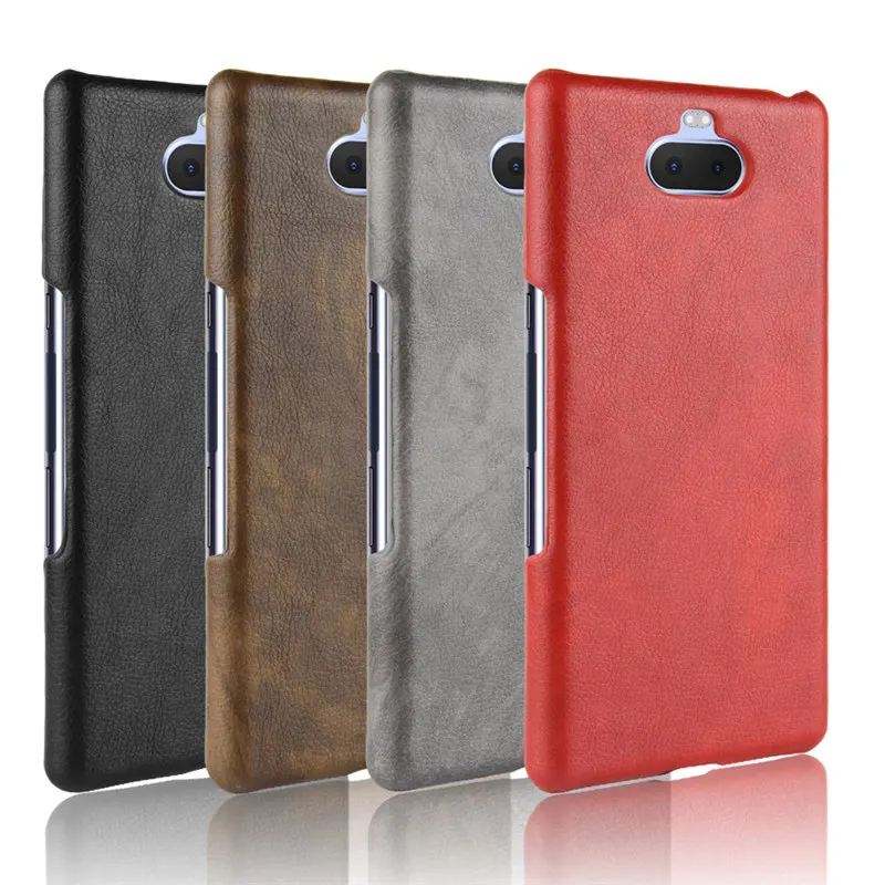 

Vintage Pattern Leather Case For Sony Xperia 10 Plus XZ3 XZ2 Premium XA2 Ultra Luxury Retro Hard Back Cover Protection Case