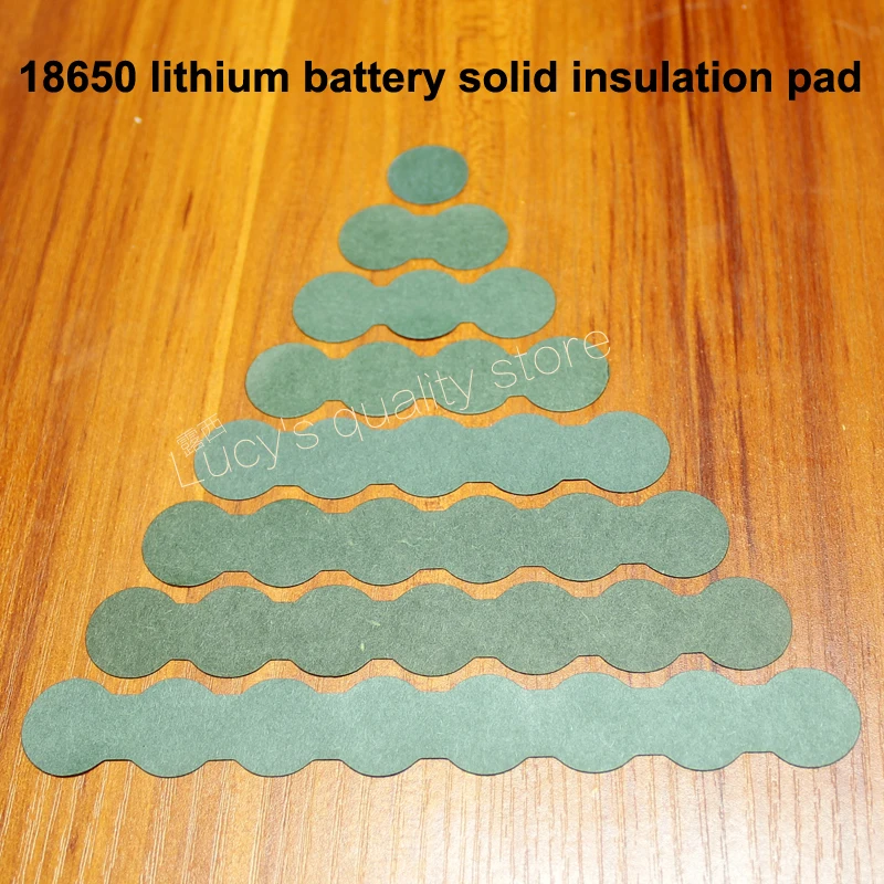 100 шт./лот 18650 Батарея Pack аксессуары одноцветное изоляционные подставки 2/3 емкости с чернилами зеленый изоляционная бумага Diy фитинги