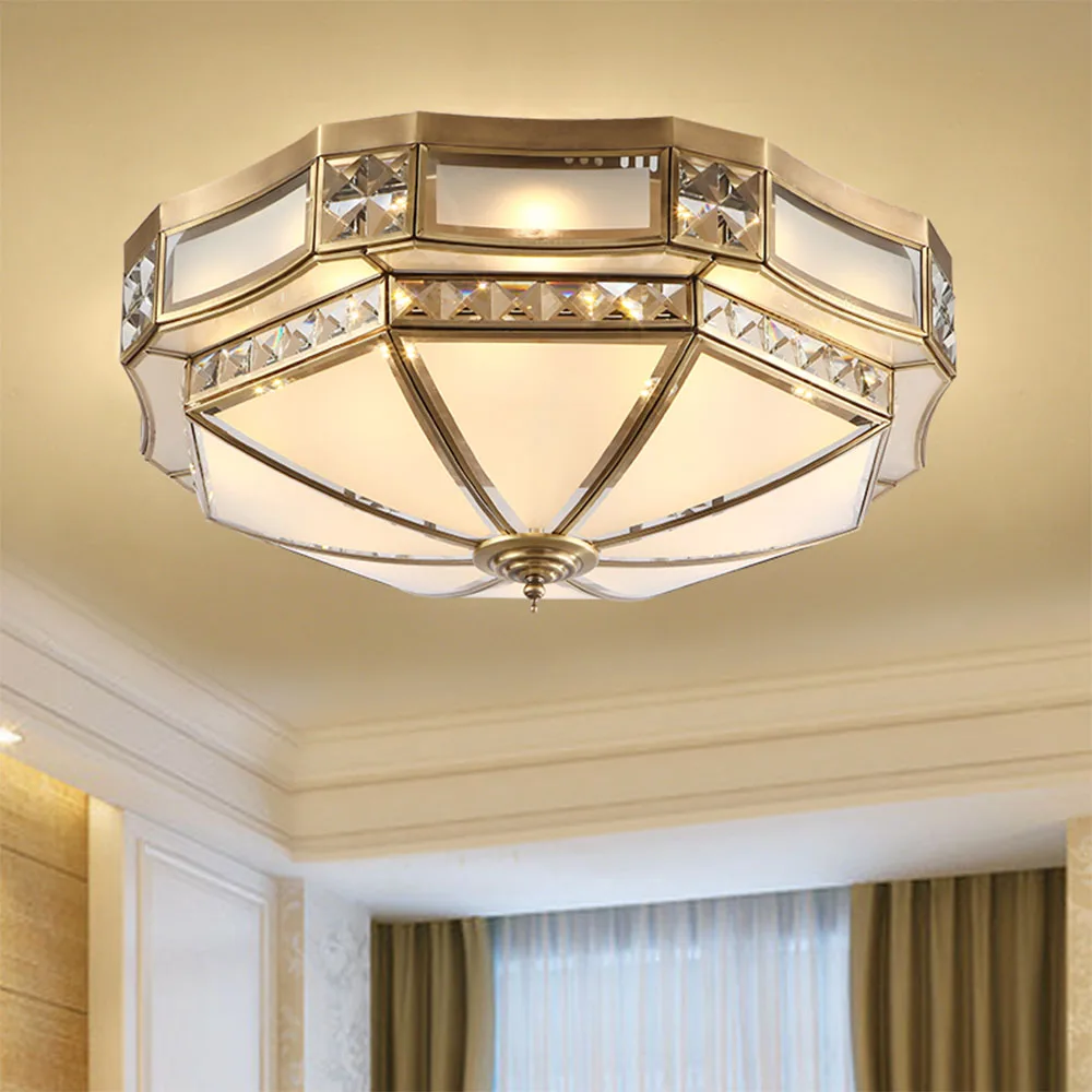 

Led Ceiling Light Luminarias Retro Ceiling Lights Flush Mount Ceiling Light Copper Modern Led Ceiling Lights for Living Room