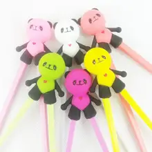 500 пара милая Панда силиконовая палочка для еды китайская палочка для еды Детские тренировочные палочки для еды длина 18 см