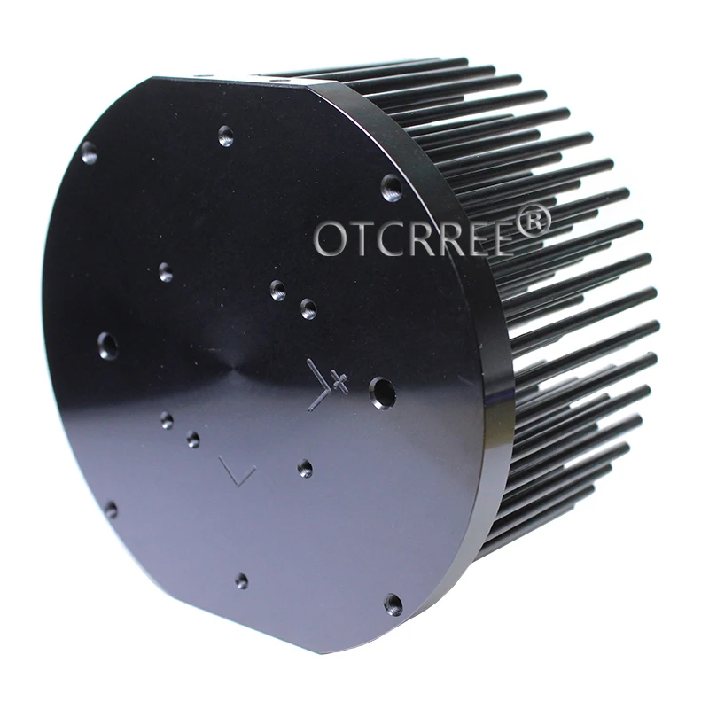 Round D120mm Pre-drilled led pin fin heatsink fit for Cob CREE cxb3590 Bridgelux V29 50-60w heat sink diy indoor