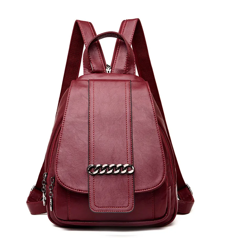 Мягкий кожаный рюкзак женский Sac A Dos Femme Multifonction рюкзак женский школьный рюкзак на плечо рюкзак Mochila
