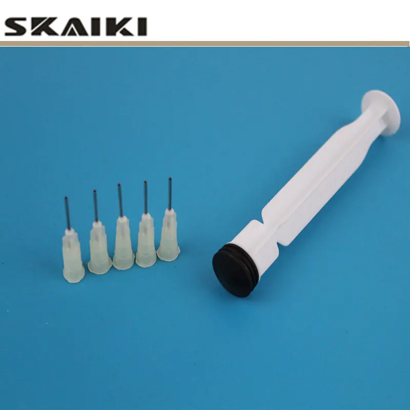 1pcs 10ml syringes solder paste piston 5pcs needle for 10cc 559 solder 10cc Z40 welding font