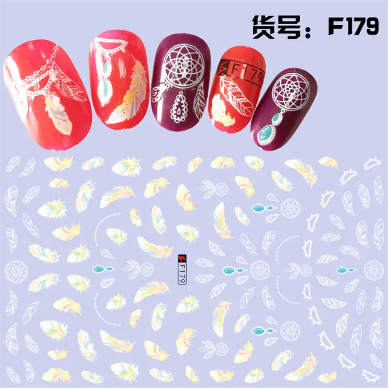 1 Sheet Pink Plum/Garden Flowers/Dande 3D Embossed Nail Sticker Flower Adhesive DIY Manicure Slider Nail Art Tips