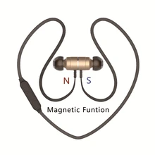 Plextone imán de metal en la oreja los auriculares auriculares auricular bluetooth deporte de bass mic auricular inalámbrico auriculares audifonos