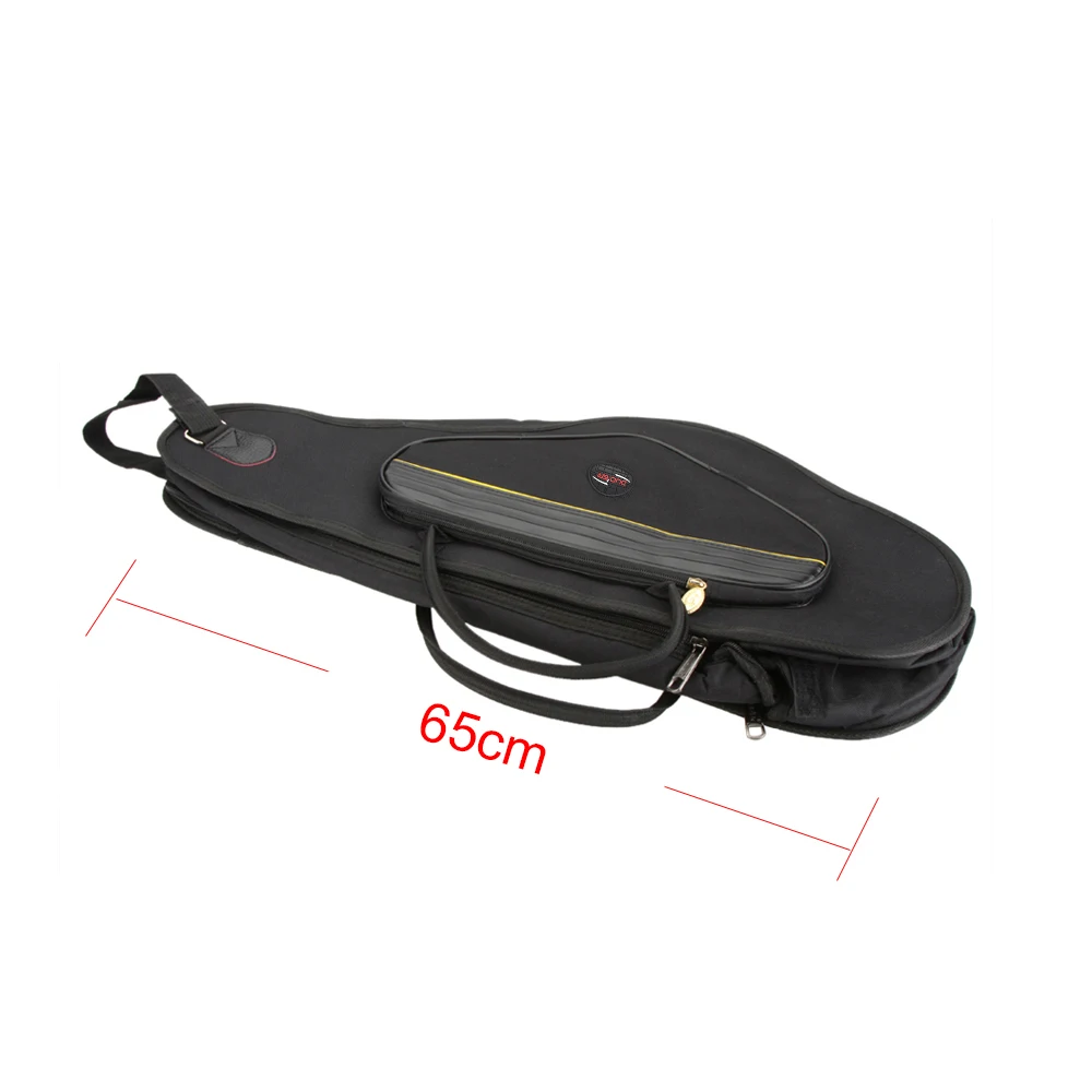 600D Water-resistant Saxophone Gig Bag Oxford Cloth Backpack Adjustable Shoulder Straps Pocket 5mm Cotton Padded for Alto Sax