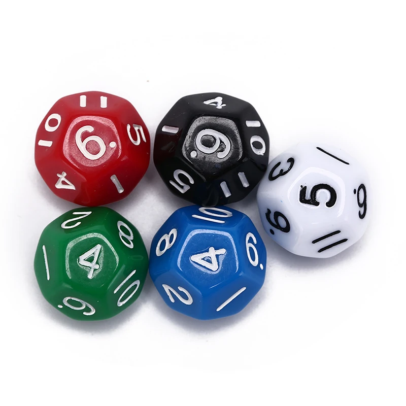 

1Pc New Arrival Gambling Tool 12 sided dice 12 face dice dnd game D12 dice Bar Party Accessories 25g