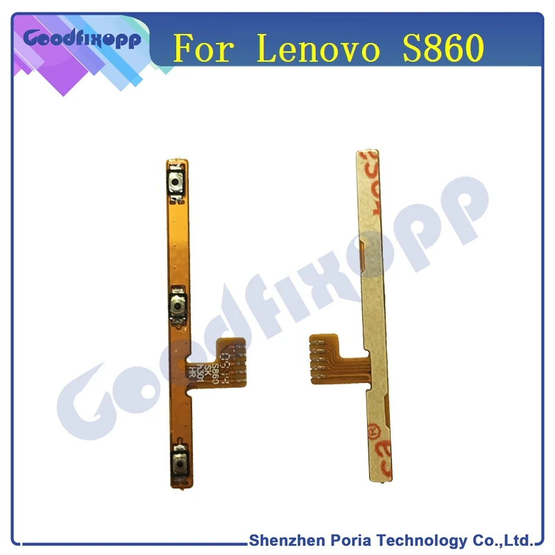 LEN037 Original 100% tested For Lenovo S860 Power on off Volume Button Up Down Key Flex Cable Ribbon Replacement Parts free shipping(1)