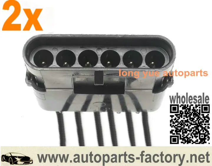 

longyue 2pcs Standard Motor Products Fuel Level Sender Connector Pigtail 8