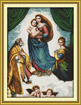 

New Goddess cotton home decor canvas Cross Stitch kits people 14ct white 11ct print embroidery DIY handmade needlework wall