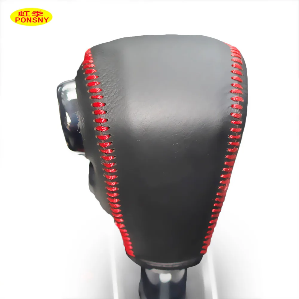 

PONSNY Car Gear Covers Case for Honda CRV 2012-2016 Automatic Shift Hand-stitched Genuine Leather Cover