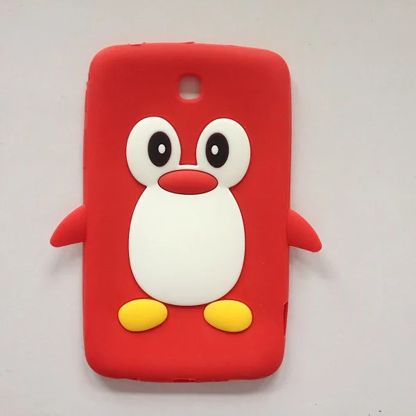 

for Samsung Galaxy Tab 3 P3200 7" tablet 3D Cartoon Cute Penguin Soft back cover silicon case