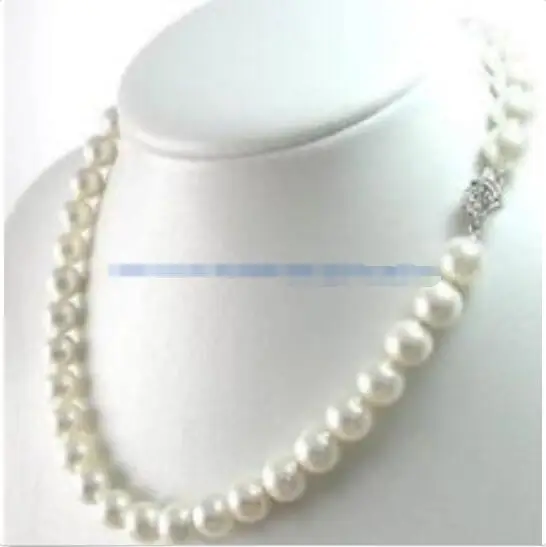 

Hot sale new Style >>>>>7-8MM Genuine freshwater white pearl necklace 17