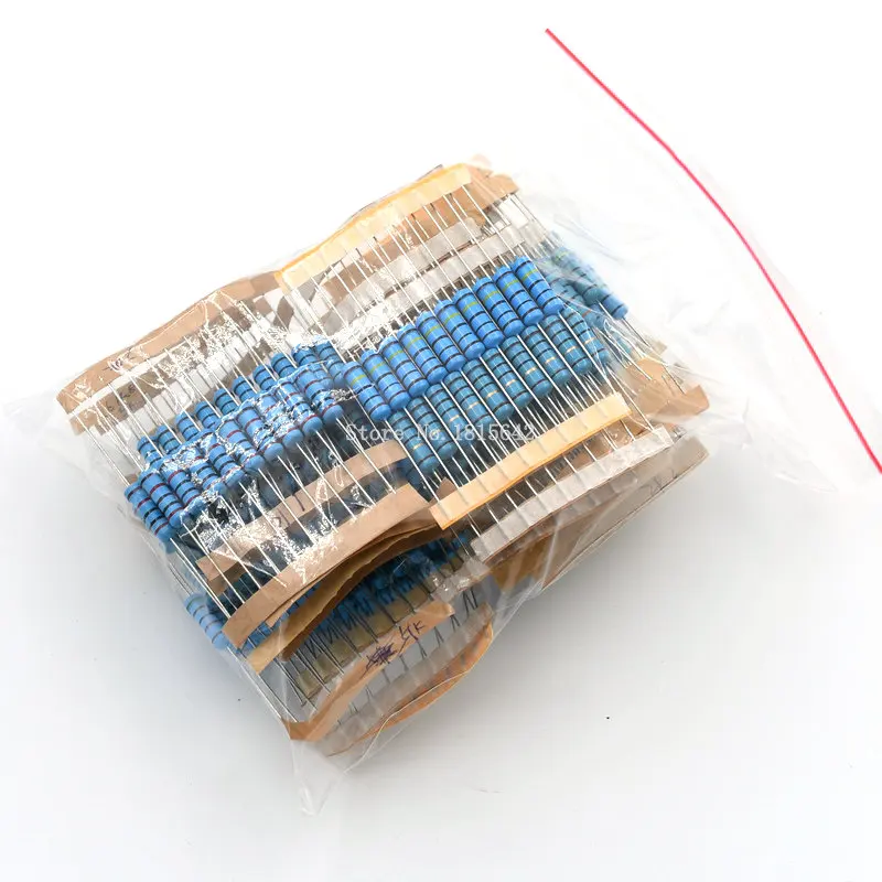 300PCS/LOT 2W Metal Film Resistor Kit 1% Resistor Assorted Kit Set 10 ohm-1M ohm Resistance Pack 30 Values Each 10 pcs 300PCS/LOT 2W Metal Film Resistor Kit 1% Resistor Assorted Kit Set 10 ohm-1M ohm Resistance Pack 30 Values Each 10 pcs