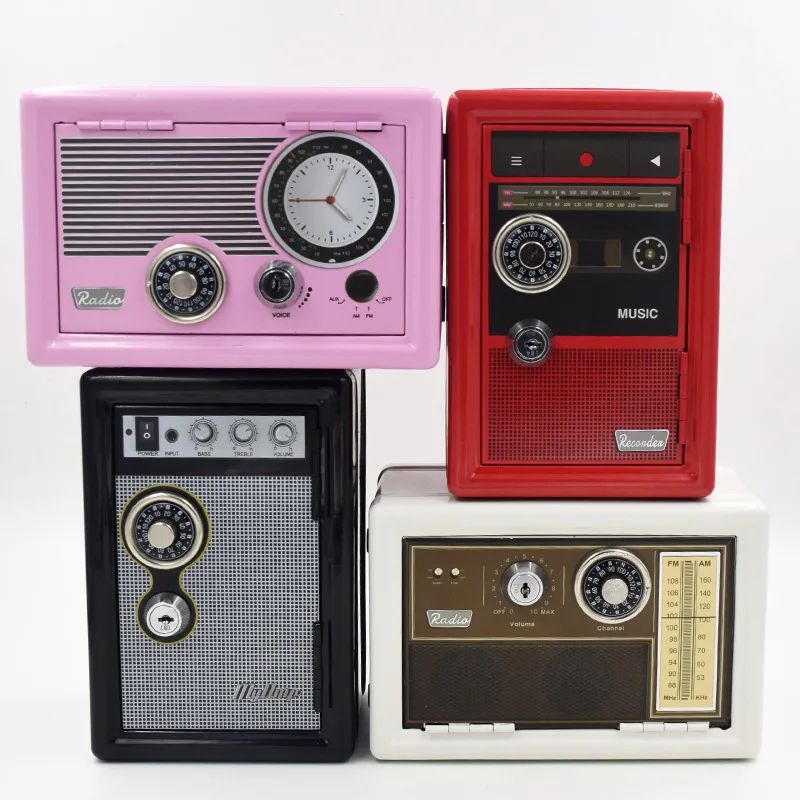 

Creative Machine Piggy Bank Safe Alcancias Metal Savings Box ATM Cash Wedding Paper Moneybox Decorate Mini Coin Kids Money Bank