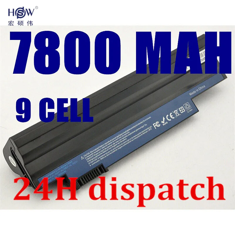 HSW 9cell Laptop battery for Acer Aspire One 522 D255 722 AOD255 AOD260 D255E D257 D257E D260 D270 E100 AL10A31 AL10B31 AL10G31