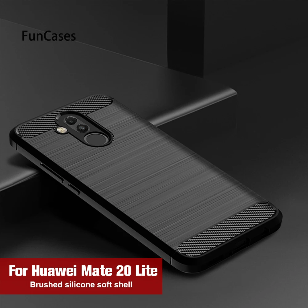 Чехол для телефона huawei Honor 10 силиконовый чехол мягкий углеродного волокна крышка