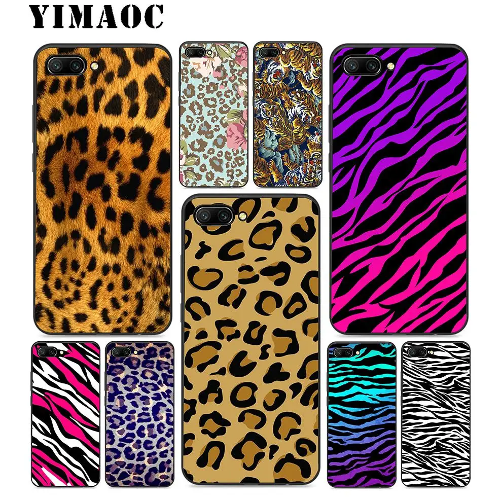 YIMAOC Tiger Leopard Print Soft Silicone Case For Huawei Honor Mate 10 P20 P10 P9 P8 P Smart Y6 6A 7A 7X 7C Lite Pro 2017 2018 |