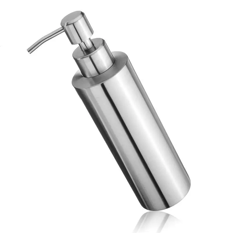 Нержавеющая сталь насос дозатор мыла бутылка для жидкого шампуня кухня ванная комната