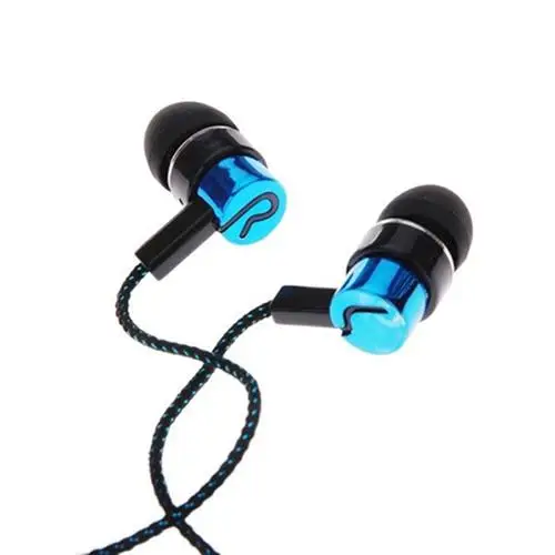 

3.5mm In-Ear Earbud Wired Stereo Braid Cord Earphone Headset for iPhone Samsung Huawei Xiaomi