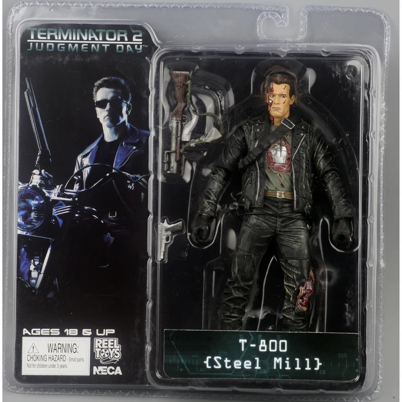 Фигурка NECA The Terminator 2 из ПВХ экшн фигурка T800 Cyberdyne Showdown игрушка 7 дюймов 18 см новая