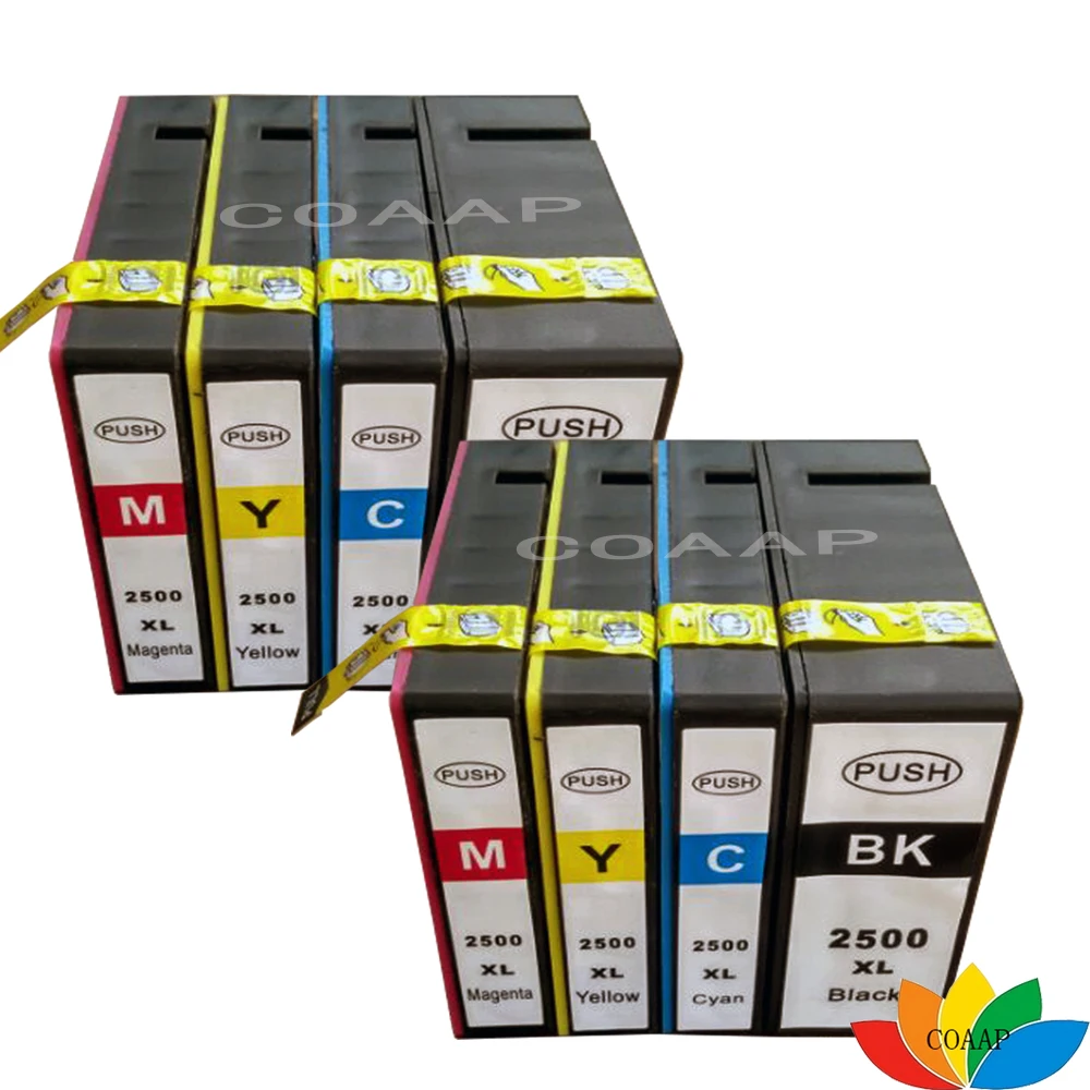 

8pcs Compatible Ink Cartridge PGI 2500 XL for canon MAXIFY iB4050 MB5050 MB5350 printer ink pgi2500 pgi-2500