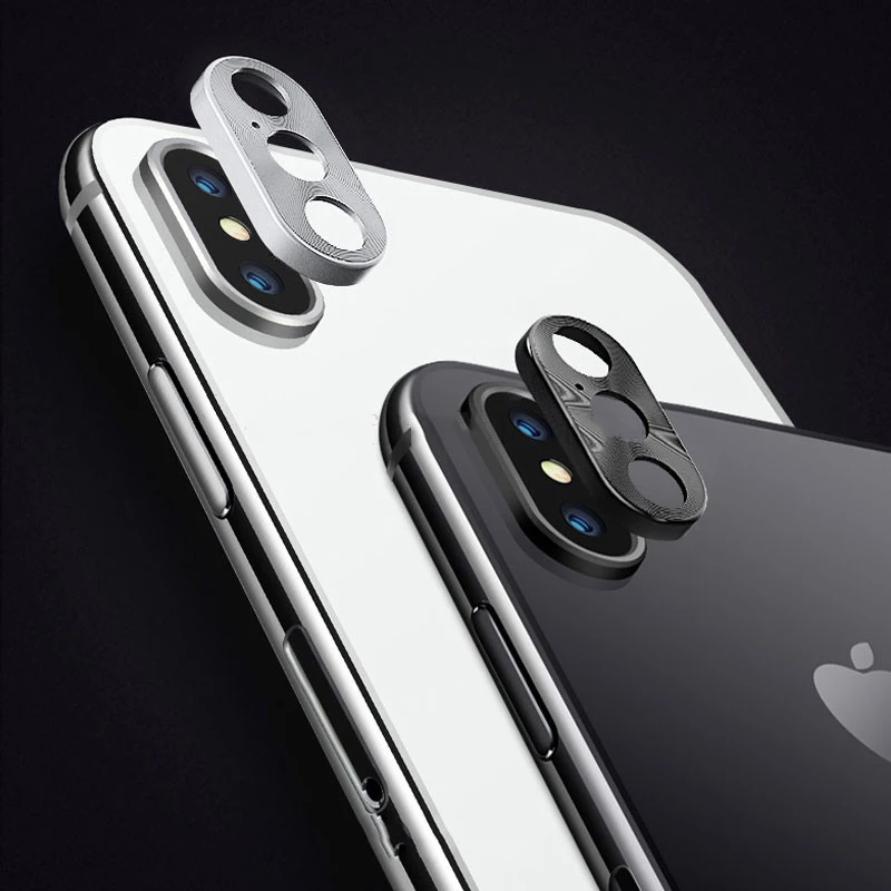 Для iPhone 7 8 Plus X XS MAX XR Защитная пленка для объектива камеры металлическая защитная