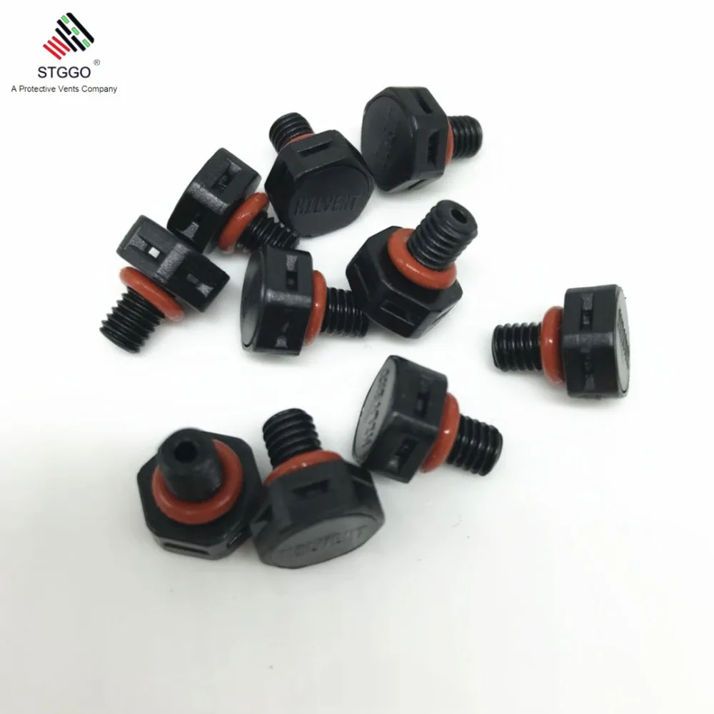 

25pcs m5x0.8 Black Polyvent Waterproof IP68 Ventilation Protective Breather Pressure Release Air Vent Plug Elements Gland