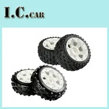 Buggy Knobby Wheels &Tires for 1/5 HPI Baja 5B Parts Rovan KM