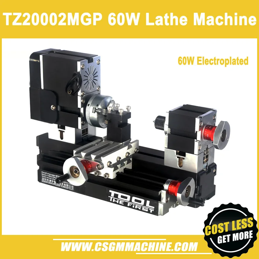 TZ20002MGP 60 Вт гальванический Металлический Мини токарный станок 12000 об/мин